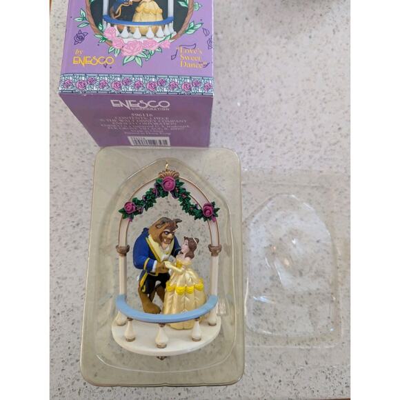 ENESCO Disney Beauty and the Beast 1994 Love's Sweet Dance 596116 - Picture 2 of 4